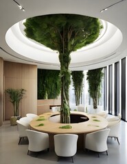 Hotograph features a real-world representation of a sustainability office, symbolizing a commitment to sustainable practices and eco-conscious efforts.