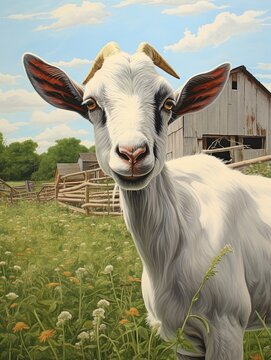 Farmhouse Animal Portraits: Capturing the Simple Joys of Farm Life through Field Paintings
