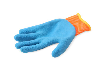 One color gardening glove isolated on white