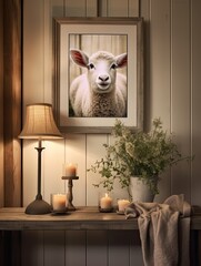 Timeless Charm: Farmhouse Animal Portraits - Wall Art Collection