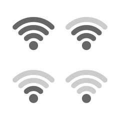 vector set of  network or wifi connection or wireless