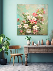 Fresh Spring Blossom Prints: Nature in Bloom Wall Art, Vintage Painting with Vibrant Colors