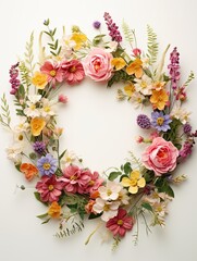 Vintage Wildflower Wreath Designs: Handcrafted Echoes of Painted Field Beauty