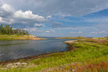 Fototapeta na wymiar Russia, Chelyabinsk region, Argazin reservoir. Summer in the Southern Urals.