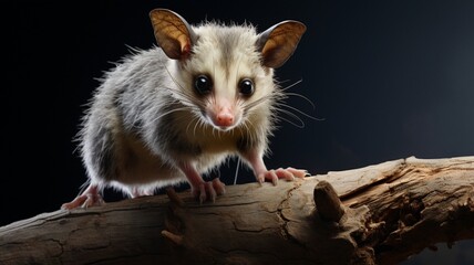 Adorable White Rat with Enchanting Gaze and Whiskers - AI-Generativ
