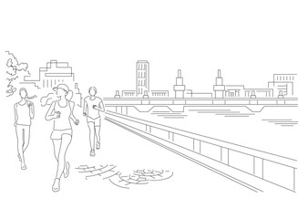 nuance_illustration_town_running_people,HP_TOP_image_topics,マラソン,ランニング,ジョギング