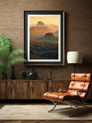Organic Valley Panorama: Vintage Art Print for Unique Wall Decor