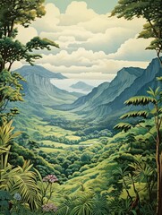 Vintage Organic Valley Panorama: Timeless Wall Decor & Art Print