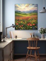 Peaceful Pastoral Paintings: Discover Vintage Landscape Scenes and Wildflower Field Art Prints