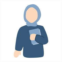 talking woman with hand gesture