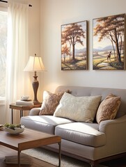 Rustic Vintage Landscape Themes: Serene Wall Art Collections for Peaceful Pastoral Paintings