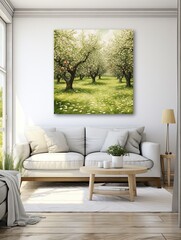 Shabby Chic Orchard Art: Timelessly Charming Wall Art of Orchards