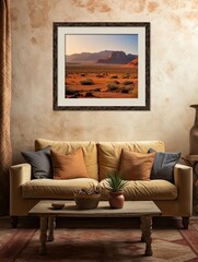 Southwestern Desert Landscapes: Vintage Art Print Blending Timeless Views