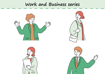 ビジネスシーン　人物素材集