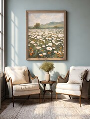 Timeless Impressionist Collections: Classic Wildflower Landscapes for Vintage Wall Art Decor