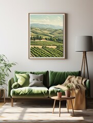 Timeless Tuscan Landscape Prints: Captivating Italian Countryside Wall Art