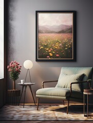 Tranquil Prairie Art Prints | Vintage-Inspired Wildflower Landscapes for the Modern Home