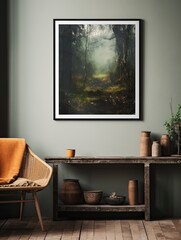 Vintage Countryside: Ethereal Abstract Nature Wonder - Wall Art