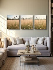 Whimsical Nature Photography: Country Farmhouse Canvases & Vintage Field Moments for Home Decor