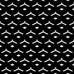 Seamless pattern. Rhombuses, chevrons ornament. Geometrical figures backdrop. Diamonds, angle brackets background. Geometric wallpaper. Digital paper, textile print, web design. Shapes motif. Vector