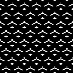 Seamless pattern. Rhombuses, chevrons ornament. Geometrical figures backdrop. Diamonds, angle brackets background. Geometric wallpaper. Digital paper, textile print, web design. Shapes motif. Vector