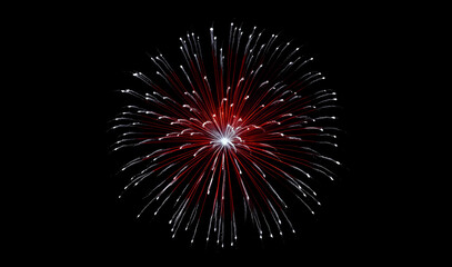isolated fireworks colorful at dark black background celebration 