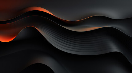 Luxury geometric natural wave shapes abstract darkness futuristic design. Elegant exclusive design for invitation, wallpaper, greeting, banners, brochures, booklets, advertising. Generative AI