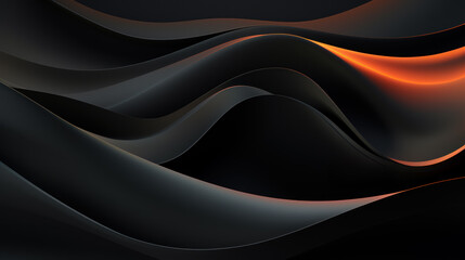 Fototapeta premium Luxury geometric natural wave shapes abstract darkness futuristic design. Elegant exclusive design for invitation, wallpaper, greeting, banners, brochures, booklets, advertising. Generative AI