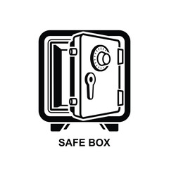 Safe box icon.Vault safe box icon isolated on background vector illustration.