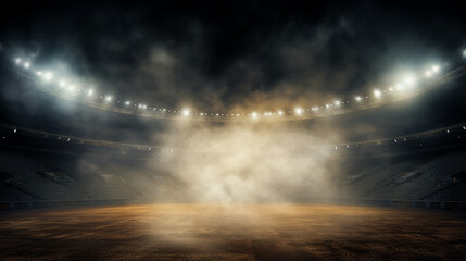 stadium lights effect on a transparent background