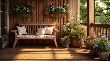 Fototapeta na wymiar cozy wood home background illustration warm organic, sustainable cabin, forest interior cozy wood home background