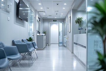 Tranquil Healthcare Setting: Bright and Modern Clinic Waiting Room