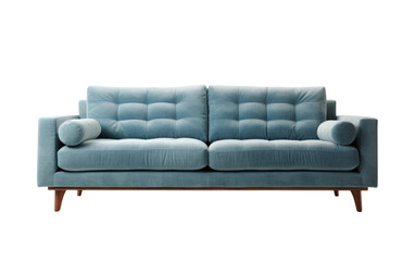 L-Shaped Sectional Sofa on Transparent Background