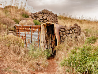 Entrance To Trenches At The Golan Heights