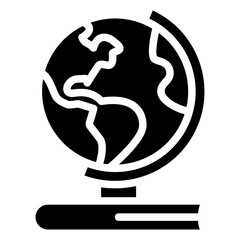Globe glyph icons