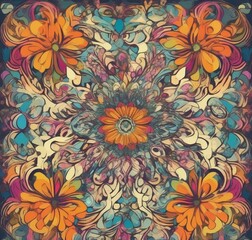 seamless floral exciting pattern