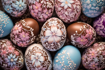  Easter Eggs with Stunningly Detailed star Patterns, flower patterns