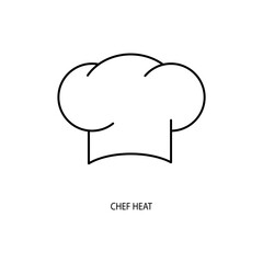 chef hat concept line icon. Simple element illustration. chef hat concept outline symbol design.