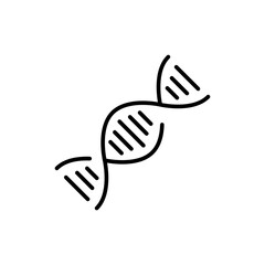 Obraz premium DNA outline icons, minimalist vector illustration ,simple transparent graphic element .Isolated on white background