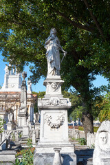 Fototapeta premium The Colón cemetery is declared a National Monument of Cuba. With its 57 hectares, it is the most important cemetery in the country. It has a large number of sculptural and architectural works, which i