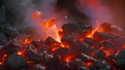 Close-up of a Pile of Coal