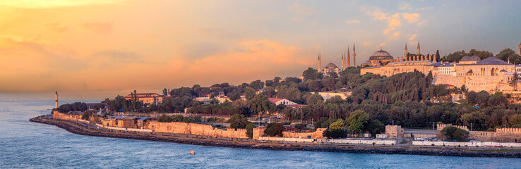 View of Istanbul Bosphorus on sunrise. - 711177776