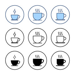 coffee cup icon vector. cup a coffee sign and symbol