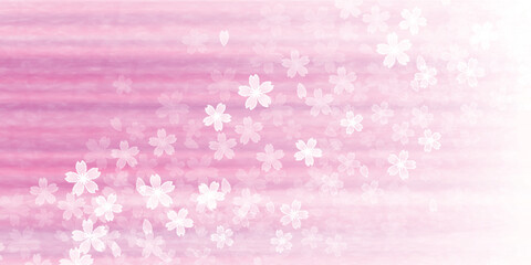 桜　春　花びら　背景	