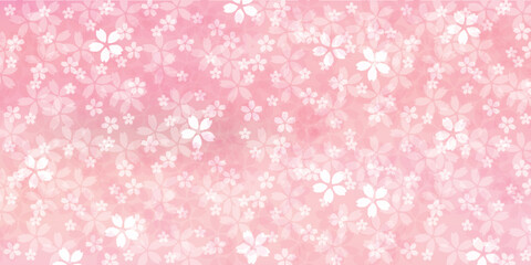 桜　春　花びら　背景	