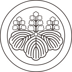陰丸に五七桐