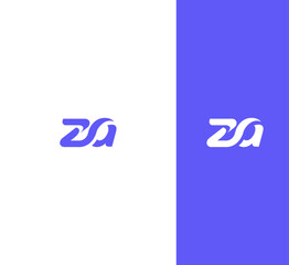 ZA, AZ letter logo design template elements. Modern abstract digital alphabet letter logo. Vector illustration. New Modern logo.