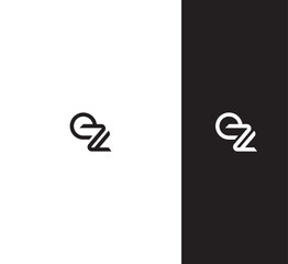 EZ, ZE letter logo design template elements. Modern abstract digital alphabet letter logo. Vector illustration. New Modern logo.