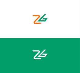 ZL ,LZ, ZB, BZ letter logo design template elements. Modern abstract digital alphabet letter logo. Vector illustration. New Modern logo. - obrazy, fototapety, plakaty