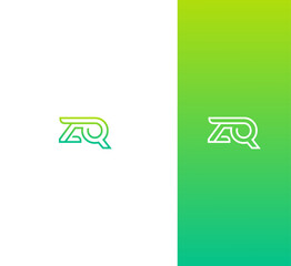 ZQ, QZ letter logo design template elements. Modern abstract digital alphabet letter logo. Vector illustration. New Modern logo.